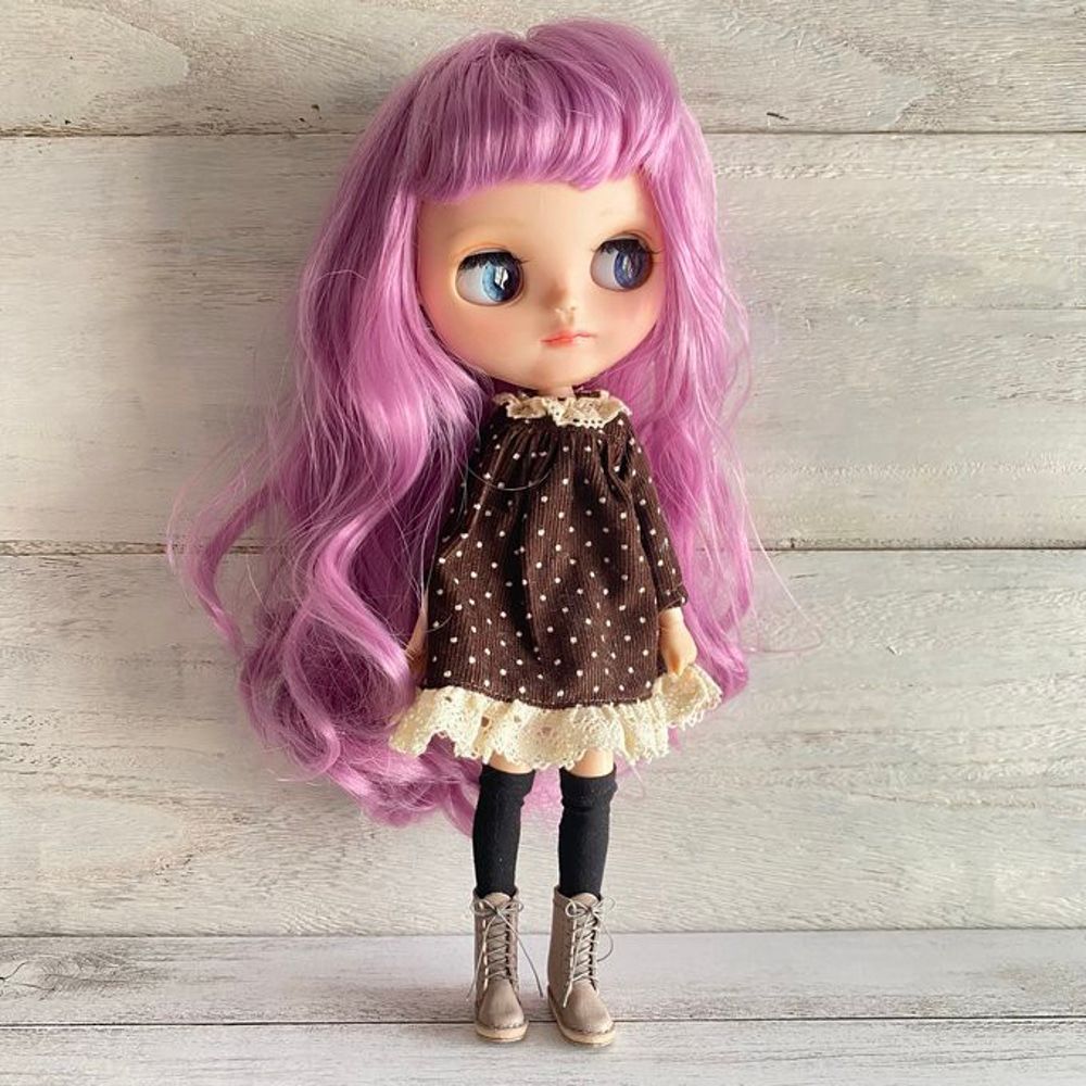 ネオブライス&ピュアニーモSリカちゃん シンプルレースアップブーツ