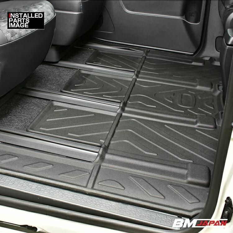 ノア ヴォクシー 90系 7人乗り用 ZWR MZRA90 95W 2025 R4 - 3D ラバーマット 2列目 フロアマット ガソリン ハイブリッド カスタム ブラック 防水 防汚 防傷