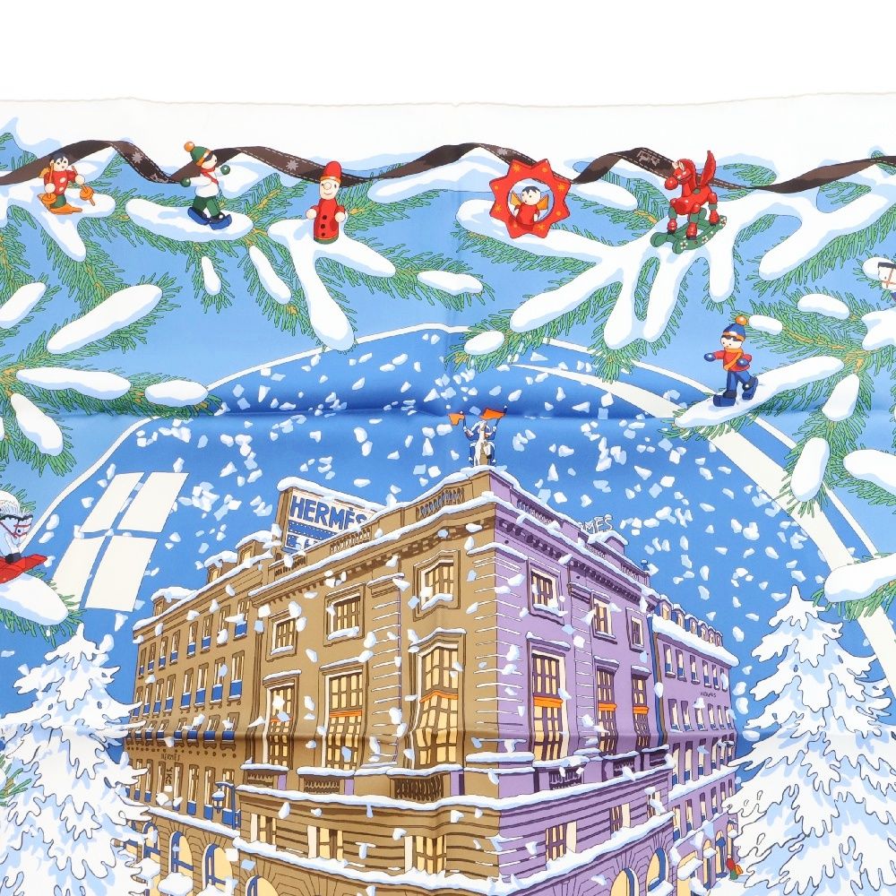 HERMES (エルメス) カレ90 Noel au 24 Faubourg フォーブル24番地の