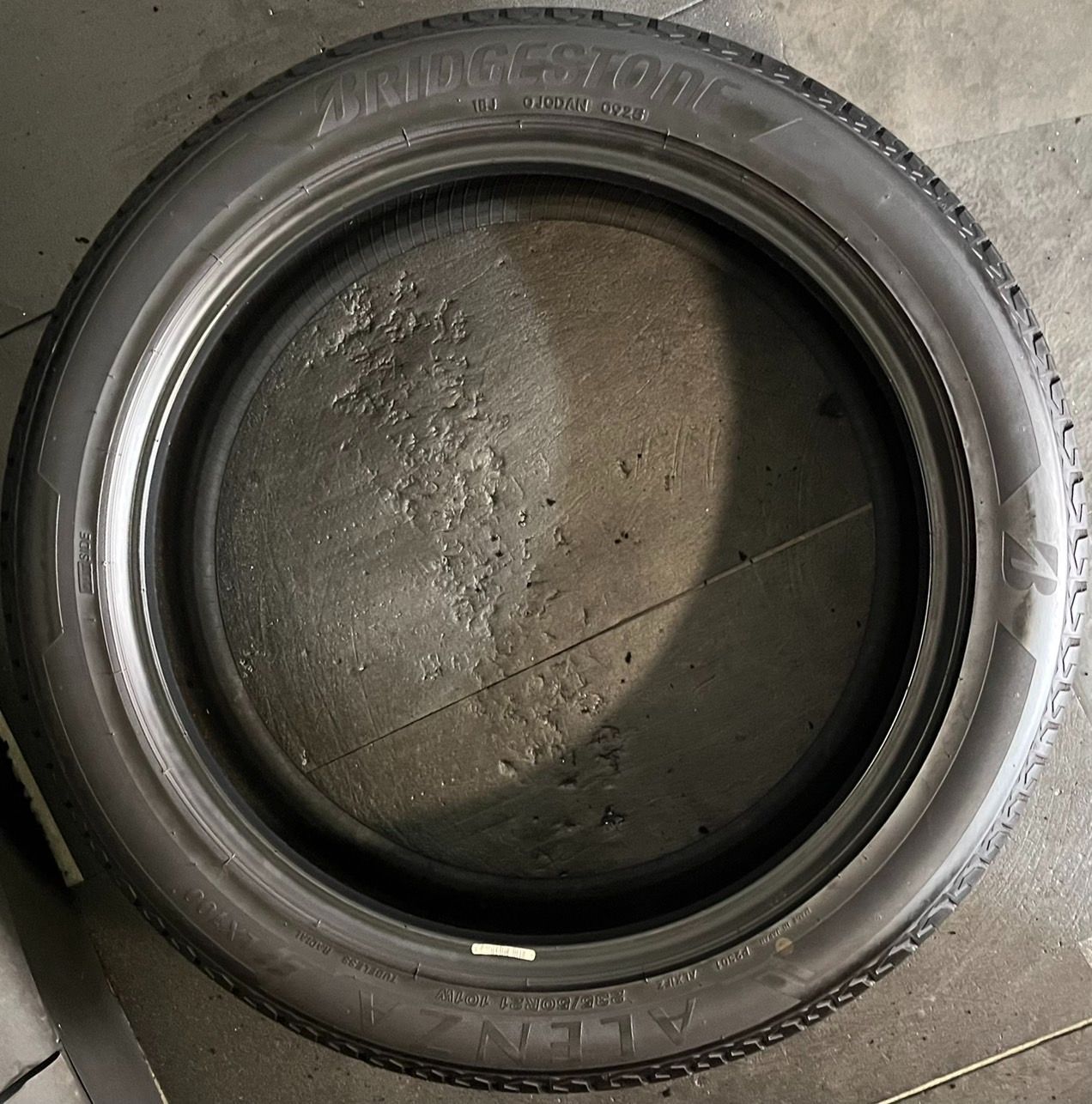 製 約9.8分山 ブリヂストン BRIDGESTONE アレンザ ALENZA LX100 235 50R21 1本 h_544 TRITUETUBI_COM