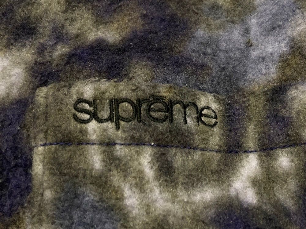 シュプリーム SUPREME Paisley Fleece Shirt Purple ペイズリーフリースシャツ 21FW 紫 黒 シャツジャケット ジャケット 総柄 パープル Lサイズ 101MT-2504