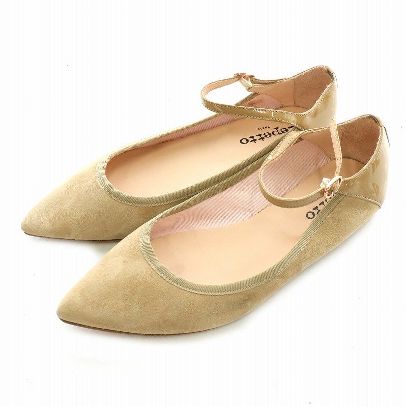 【repetto】ポインテッドトゥフラットシューズ36 repetto】ポインテッドトゥフラットシューズ36