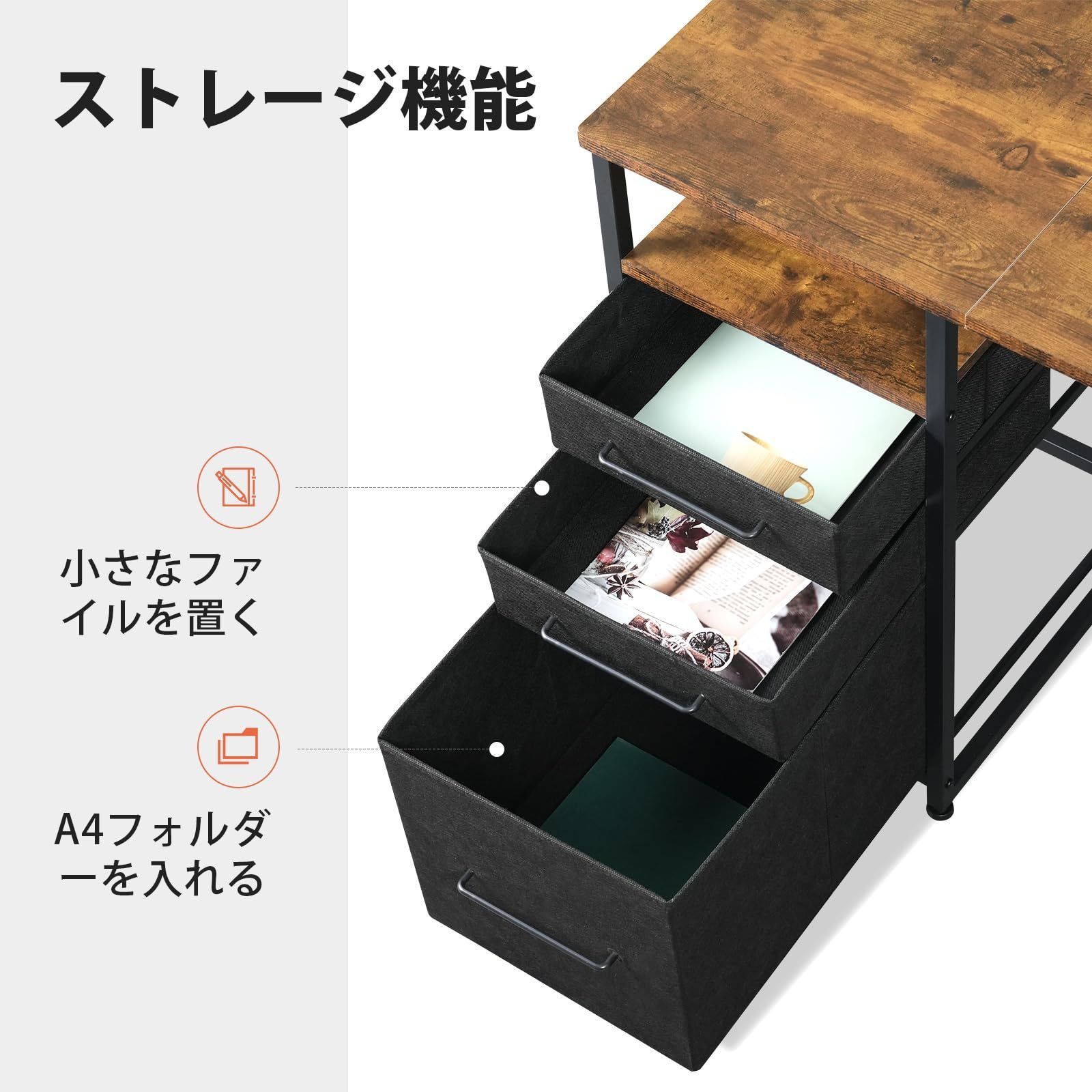 Maihail l字デスク 机 pcデスク ワークデスク コーナーデスク 勉強机  