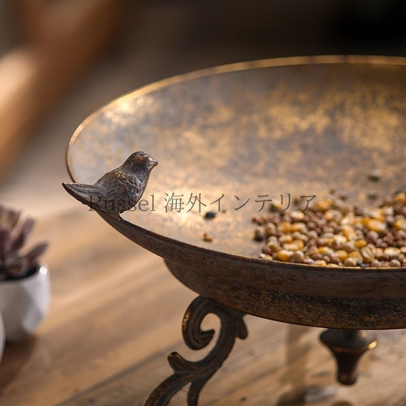 アンティークビンテージアイアン雑貨3点セットバードオーナメント古道具リメイク特大 アンティークビンテージアイアン雑貨3点セットバード