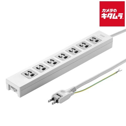HOT，人気 【新品】サンワサプライ TAP-F37-2ZSR 電源タップ（3P・7個口・2m） 電源アダプター・充電器