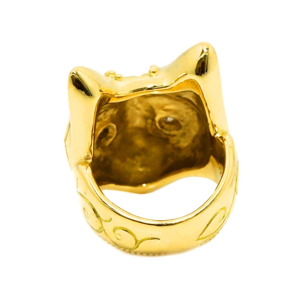 リング 11.5号 ダイヤ K18 YG イエローゴールド 750 指輪