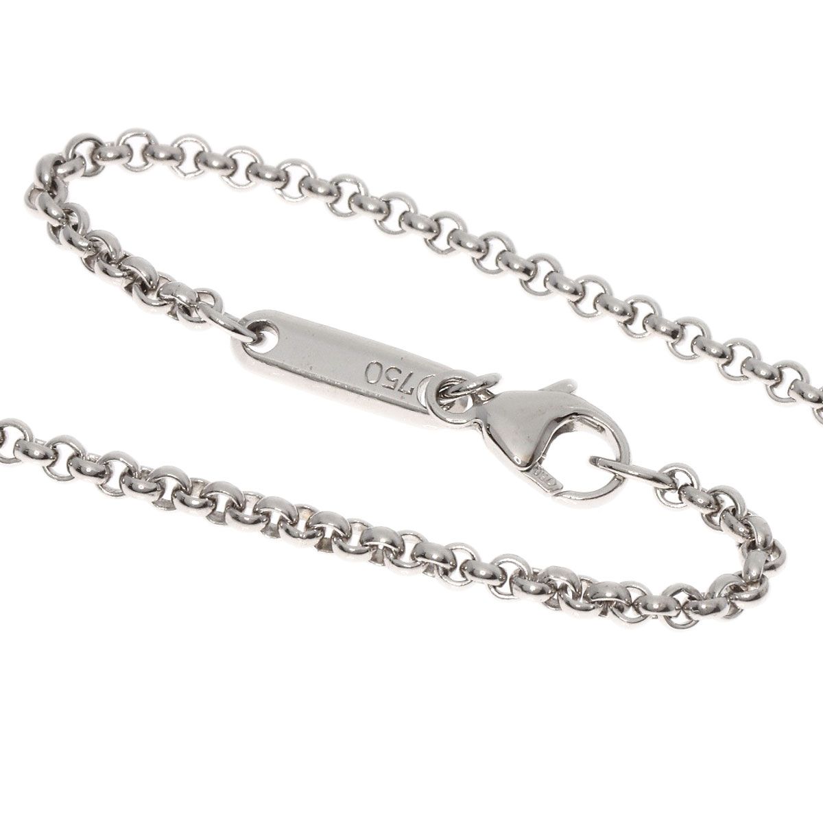 ショパール K18WG チェーンネックレス Chopard ショパール チェーン 約42cm ネックレス K18WG