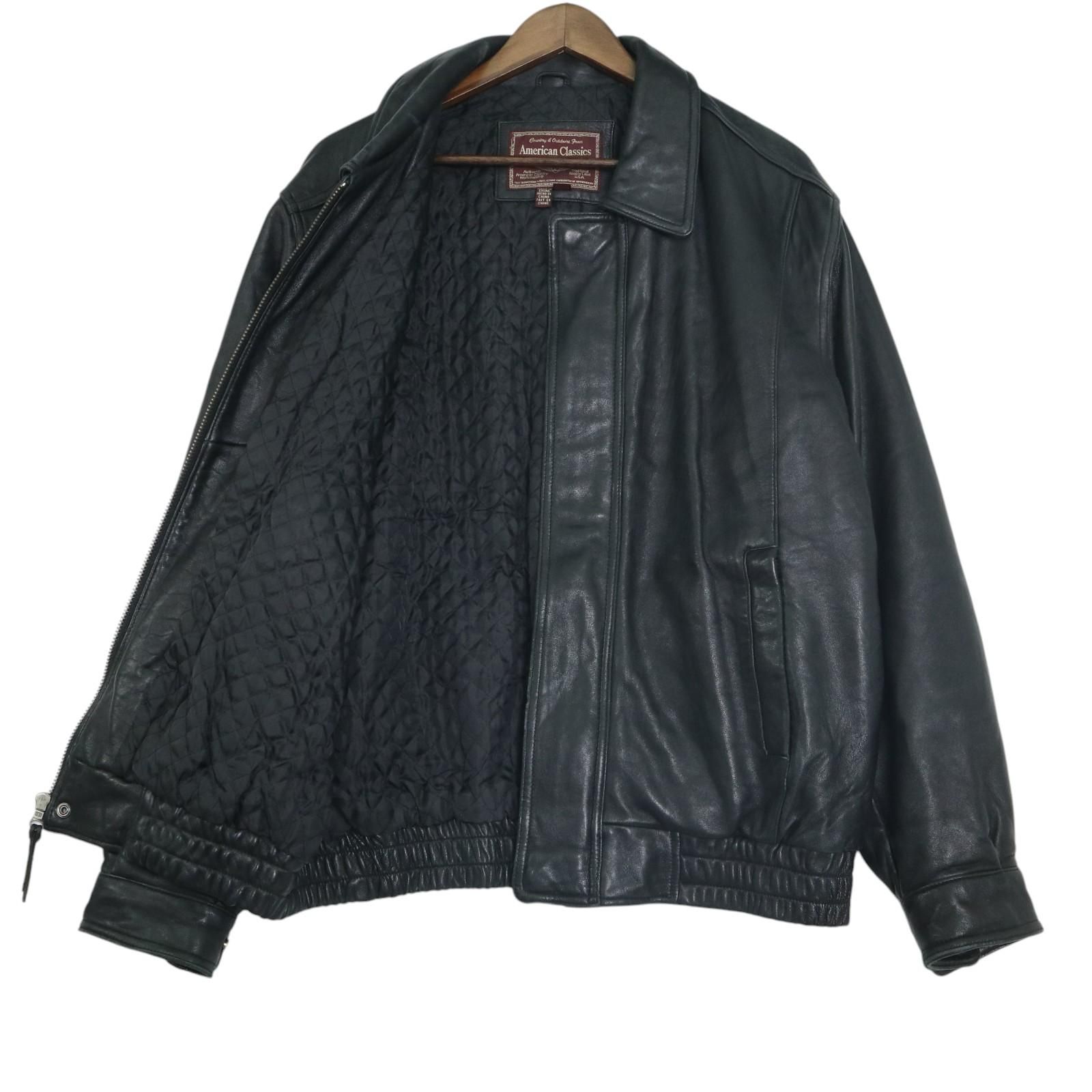 90年代 American Classics Colebrook レザージャケット ブラック