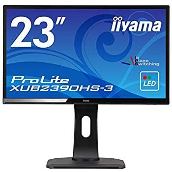 [イイヤマ]モニター 23インチ : iiyama モニター ディスプレイ 23インチ フルHD AH-IPS方式 フレームレス HDMI DVI-D  D-Sub 全ケーブル付 3年保証 国内サポート XU2390HS-B5 : パソコン・周辺機器