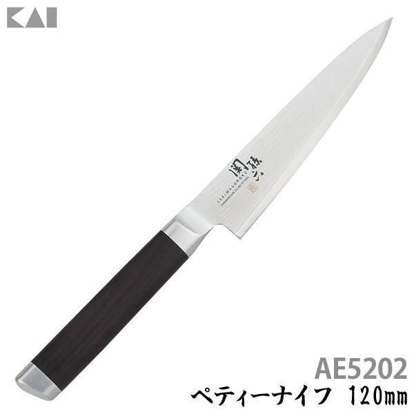 公式 包丁 貝印 関孫六 ダマスカス ペティーナイフ 120mm AE5202