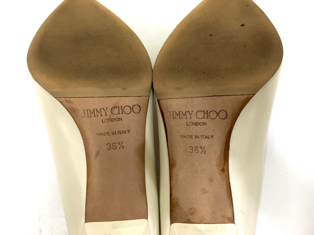 ジミーチュウ JIMMY CHOO KIDレザー ホワイトパンプス 361/2