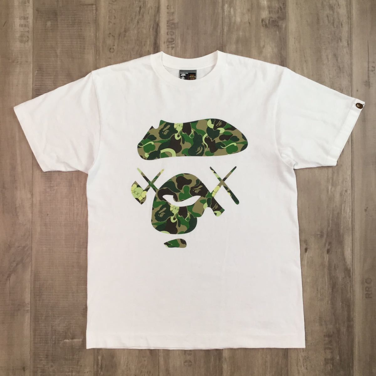 APE BAPE  KAWS 1st CAMO 迷彩　ポロシャツ　tシャツ　M