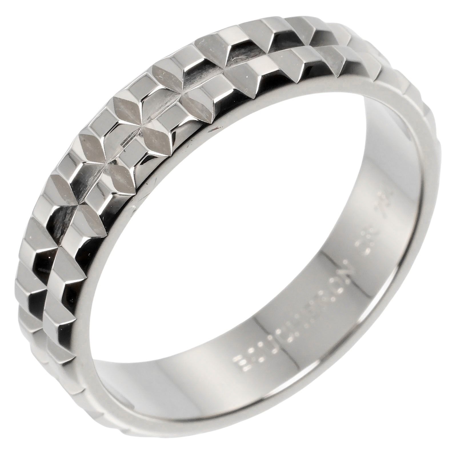 Boucheron ブシュロン キャトル クルドパリ ポワントドディアマン K18ホワイトゴールド 22号 レディース 8.49g リング 指輪