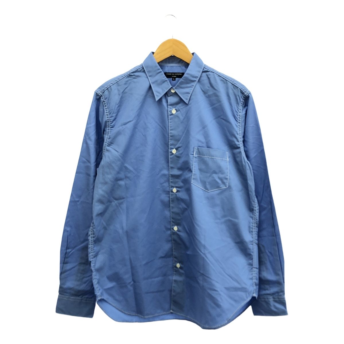 COMME des GARCONS HOMME | コムデギャルソンオム | 2025AW | 綿ブロード L|S シャツ | L | ブルー | メンズ