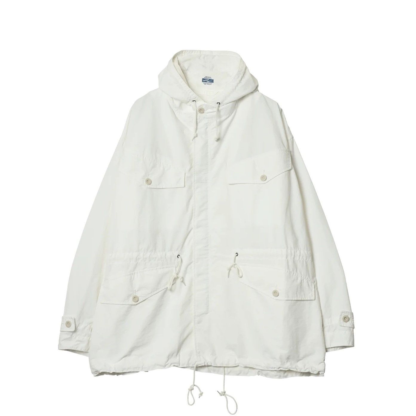 ARMY TWILL アーミーツイル Nylon OX Hooded Coat WHITE