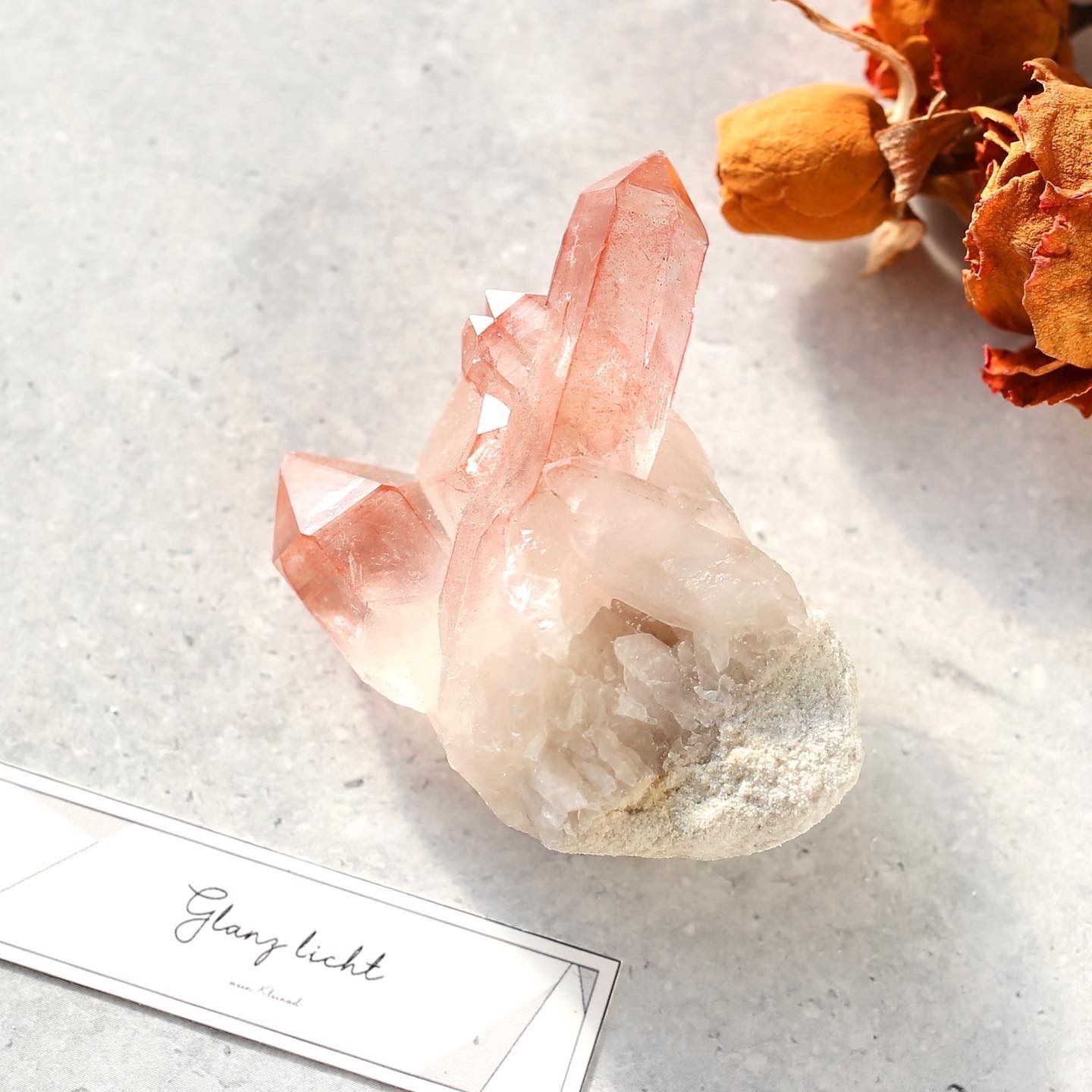 ディープピンクレムリアンシード ディアマンティーナ産 天然石 水晶