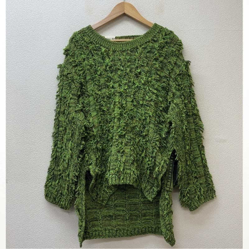 古着 ADSB Andersson Bell アンダースンベル 24SS MEGHAN CARGO SWEATER カーゴ Vネック ニット セーター 緑 グリーン - 10137260 10137260 USED 古着 ニット、セーター 長袖 ADSB Andersson Bell