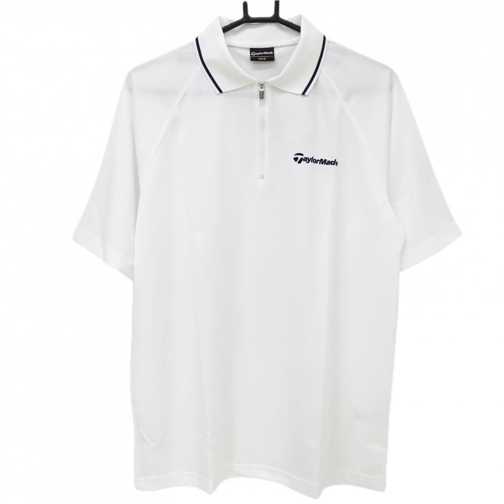 テーラーメイドゴルフ　半袖ポロシャツ　ホワイト TaylorMade（テーラーメイド） ゴルフ エッジドブロック S/S ポロ