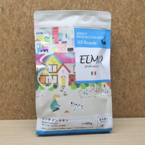 ELMO 成犬用ドライフード チキン3kg✕1袋 800g✕3袋 ELMO リッチ
