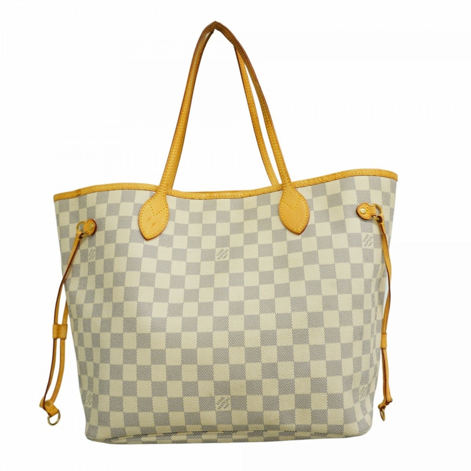 ルイ ヴィトン Louis Vuitton ルイ ヴィトン トートバッグ ダミエ アズール ネヴァーフルMM N51107 ホワイトレディース