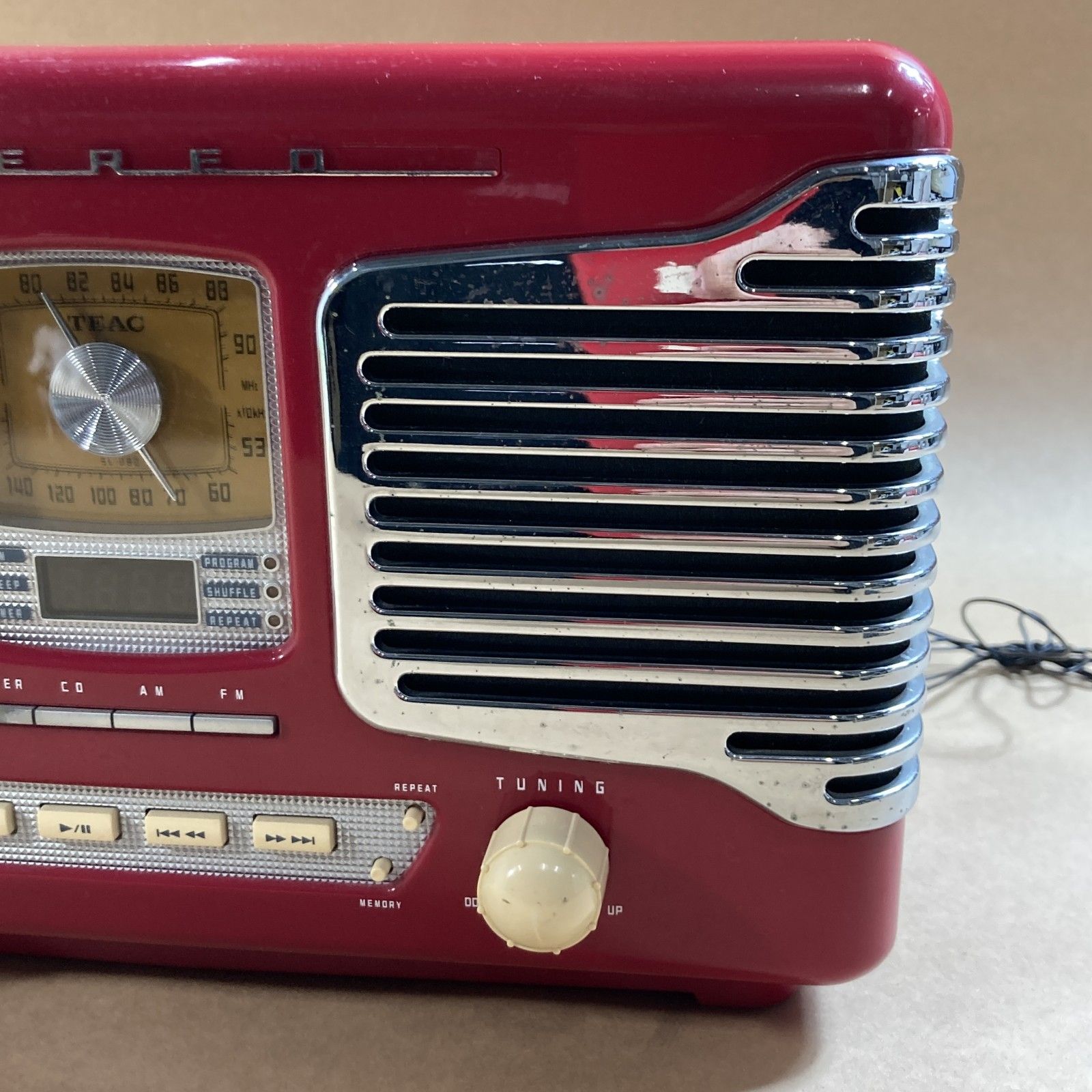 ☆ TEAC ティアック株式会社 CDラジカセ SL-D80 CD AM FM レッド