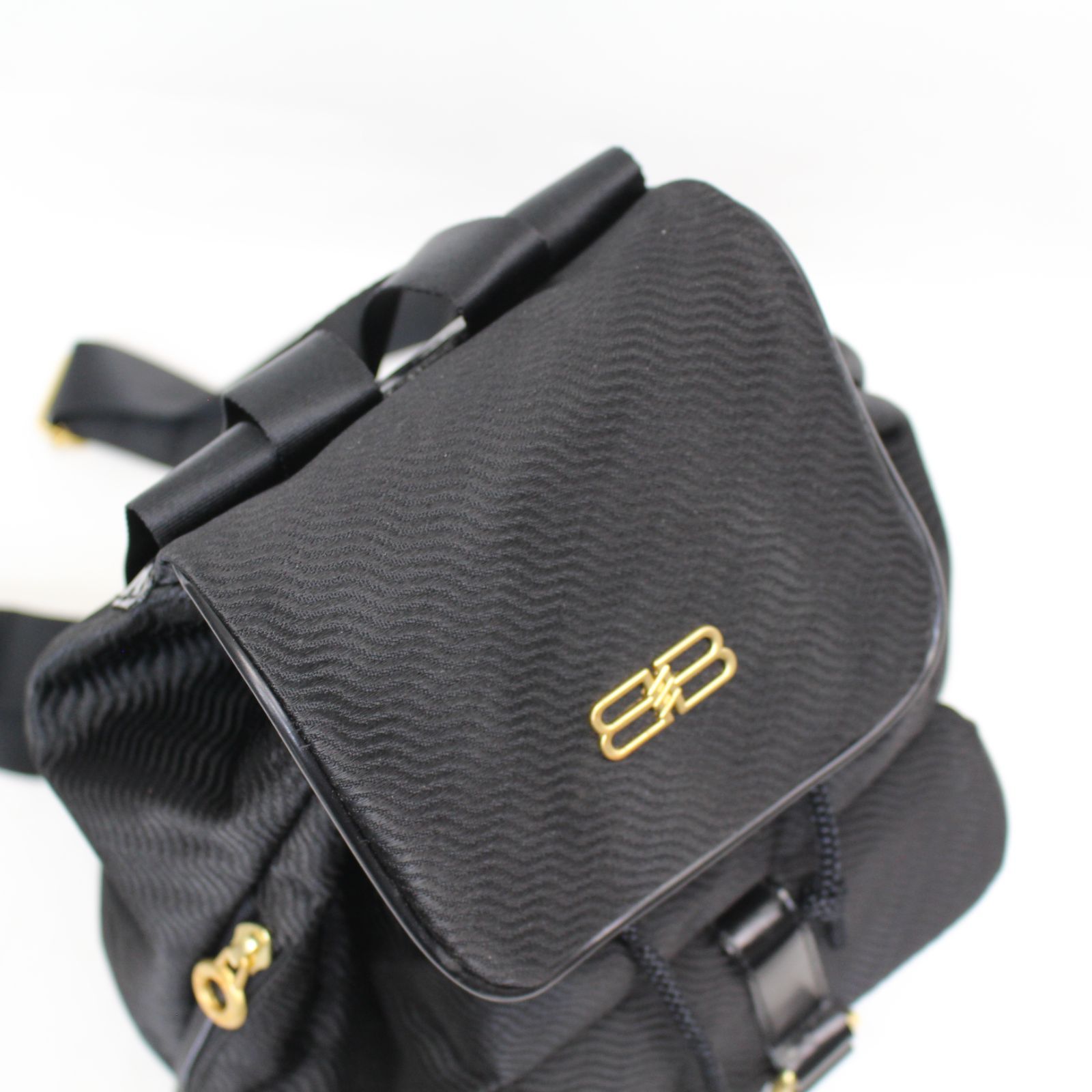 641)【美品】BALENCIAGA バレンシアガ リュック bb キャンバス