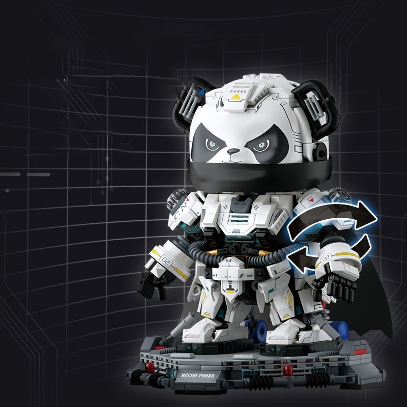 新着商品】1044ピースのメカパンダブロックセットは、14歳以上の
