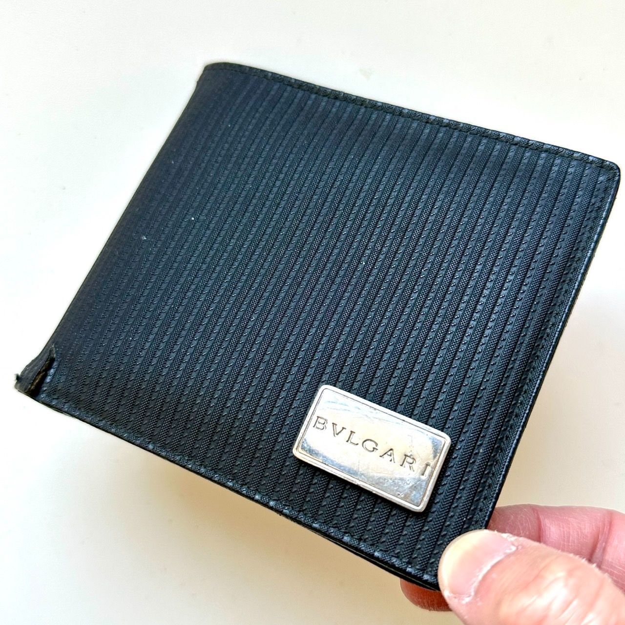 新品　付属品完備　BVLGARI ブルガリ　二つ折り財布　ミレリゲ　ブラック ブルガリ BVLGARI 二つ折り財布 ミレリゲ - メルカリ