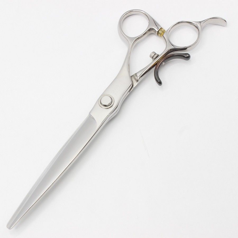 柳生 グランド覇王 GHS 70 カットシザー 7インチ 片剣刃 オフセットハンドル 第二の指掛け カスタム
