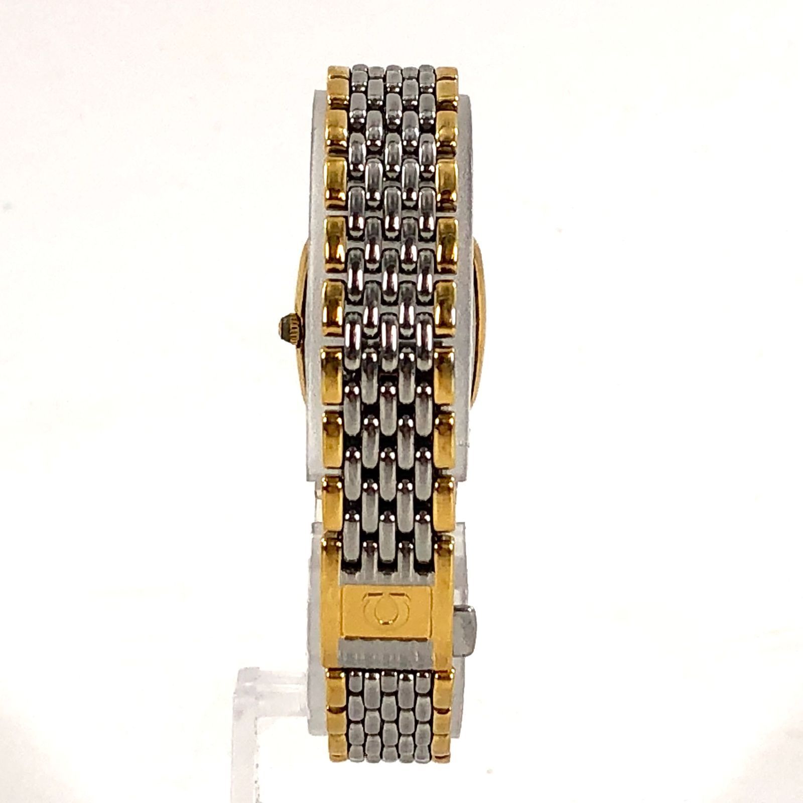 OMEGA オメガ DeVille デヴィル スクエア SS/QZ ゴールド文字盤 稼働品 
