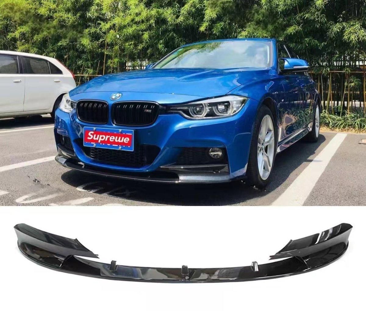 BMW 3シリーズ F30 F31 Mスポーツ フロントリップスポイラー ブラック 318i 320i 328i 330i 335i