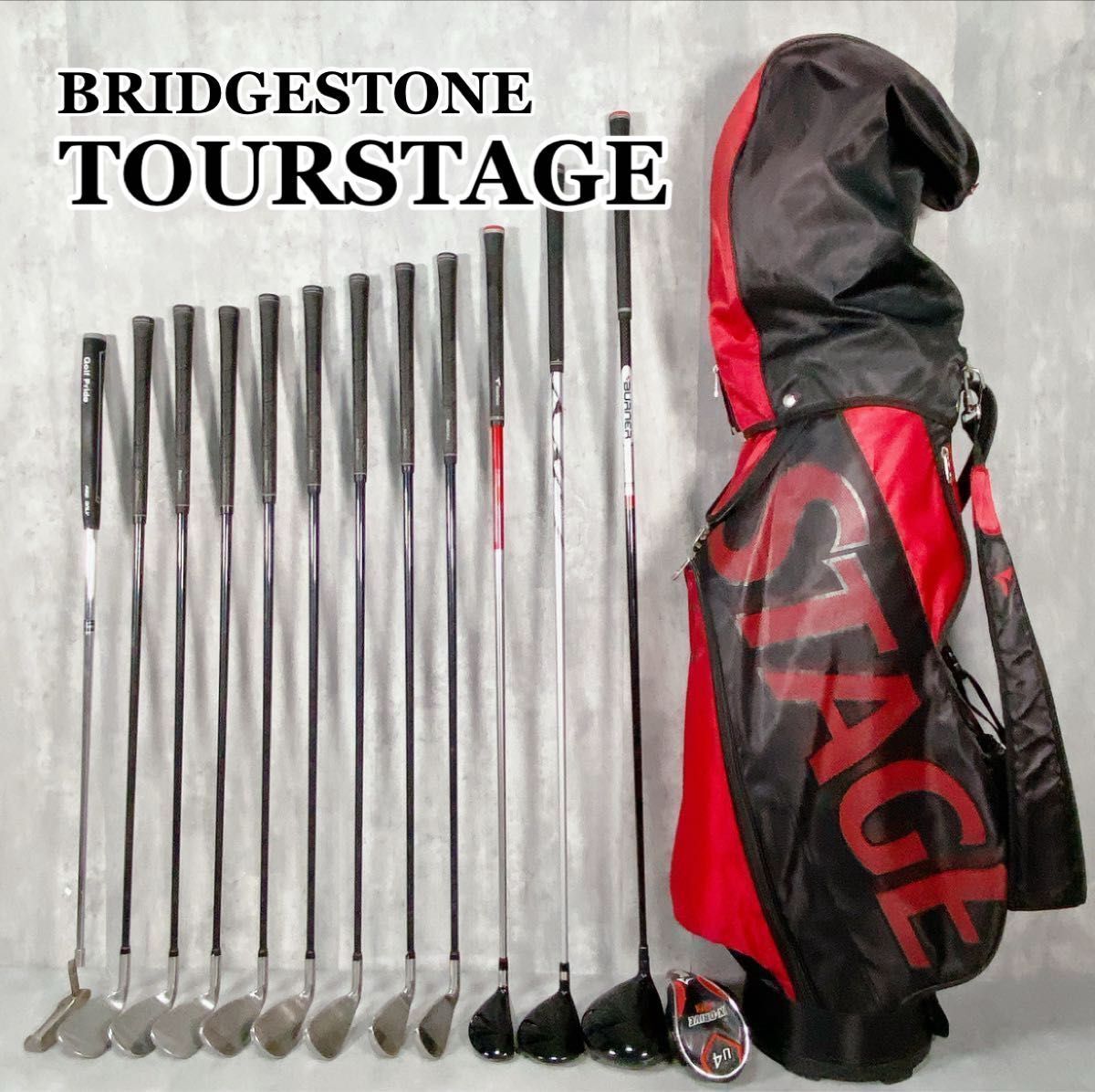 X306 TOURSTAGE ツアーステージ Ｘ-DRIVE メンズ ゴルフ クラブセット 13点 初心者 入門