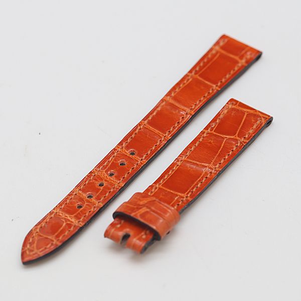 エルメス 純正ベルト オレンジ レザー 14mm用 レディース腕時計 2000000 NSK KTU