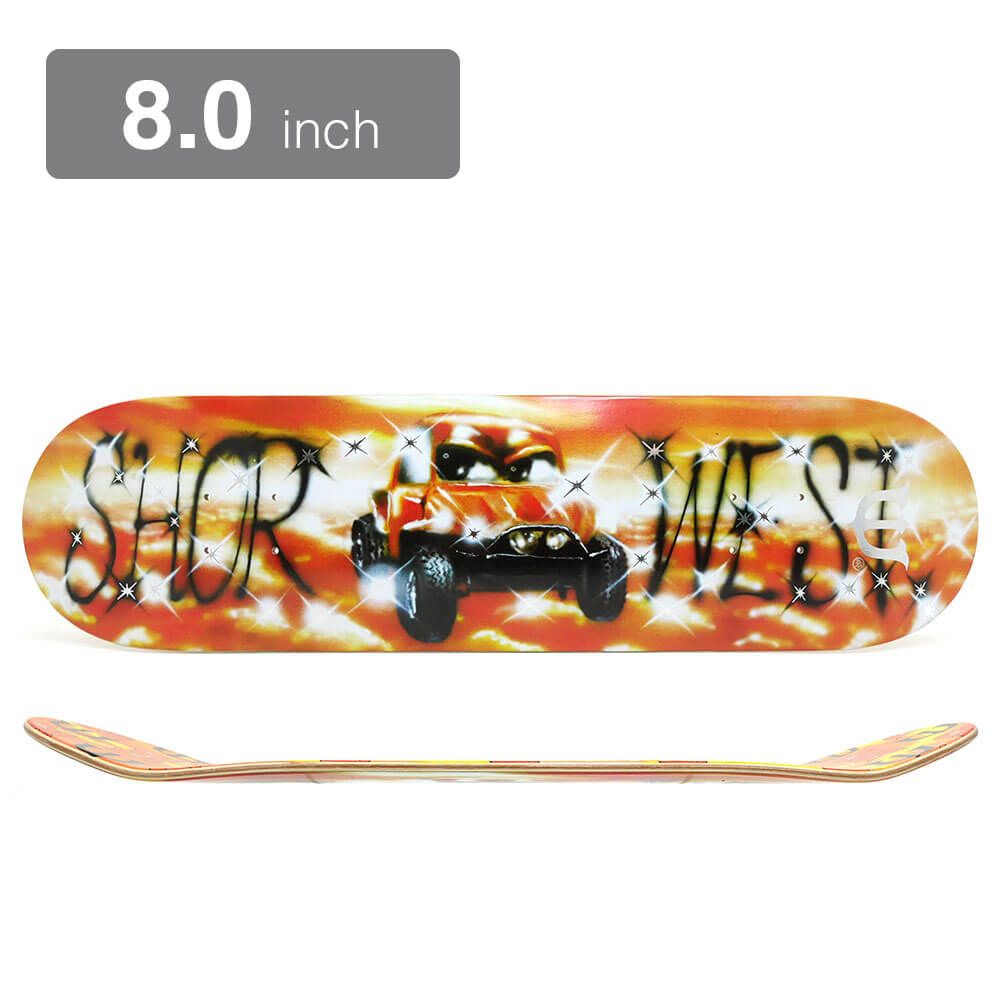 EVISEN SHOR WEST スケートボードデッキ 10.34インチ EVISEN SHOR WEST STICKY FACE DECK (10.34 x 30.54inch) デッキ