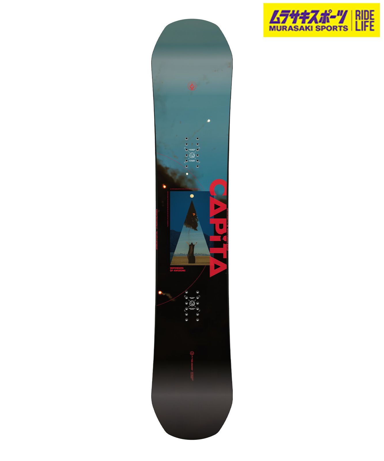 【ムラスポ公式】新品 CAPITA キャピタ スノーボード 板 メンズ DEFENDERS OF AWESOME ムラサキスポーツ 24-25モデル LL A19