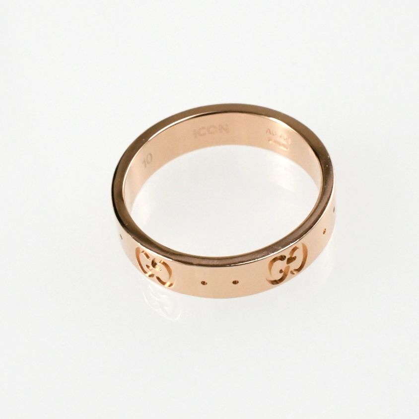 GUCCI グッチ アイコンリング K18PG ピンクゴールド SIZE:10号 AU750 