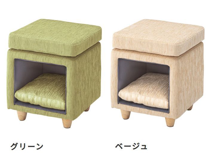 ペットハウススツール スクエア型