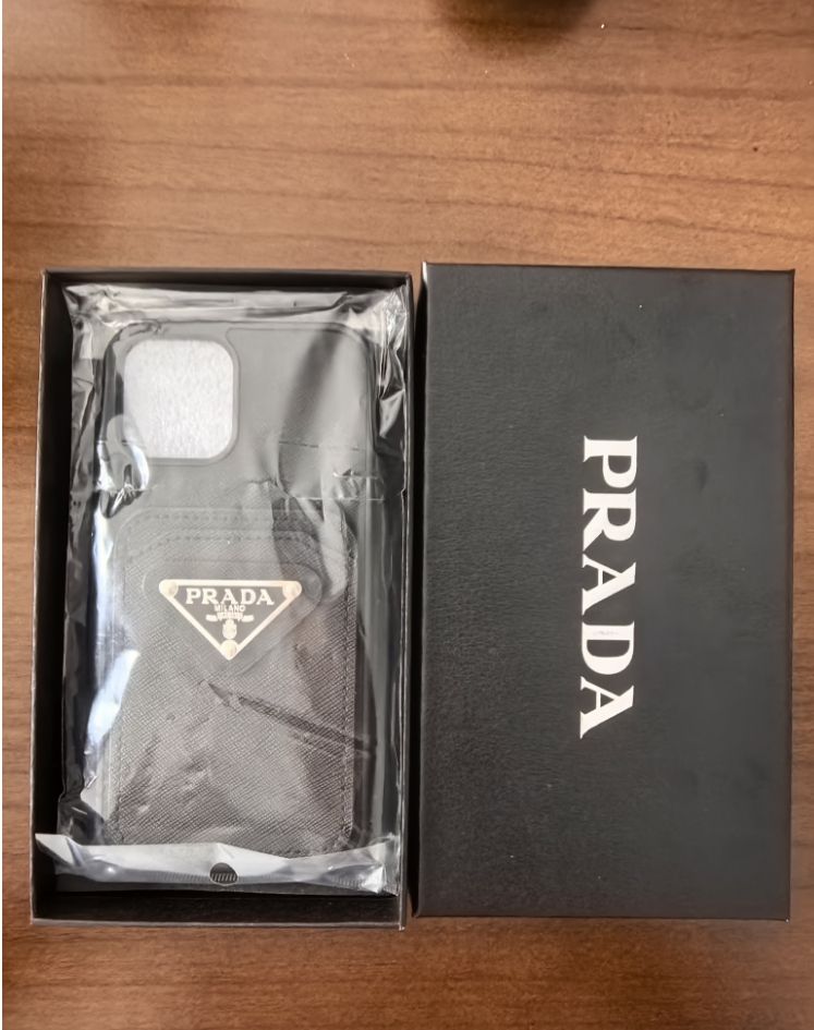 PRADA iPhone12Pro ケース ブラック - メルカリ