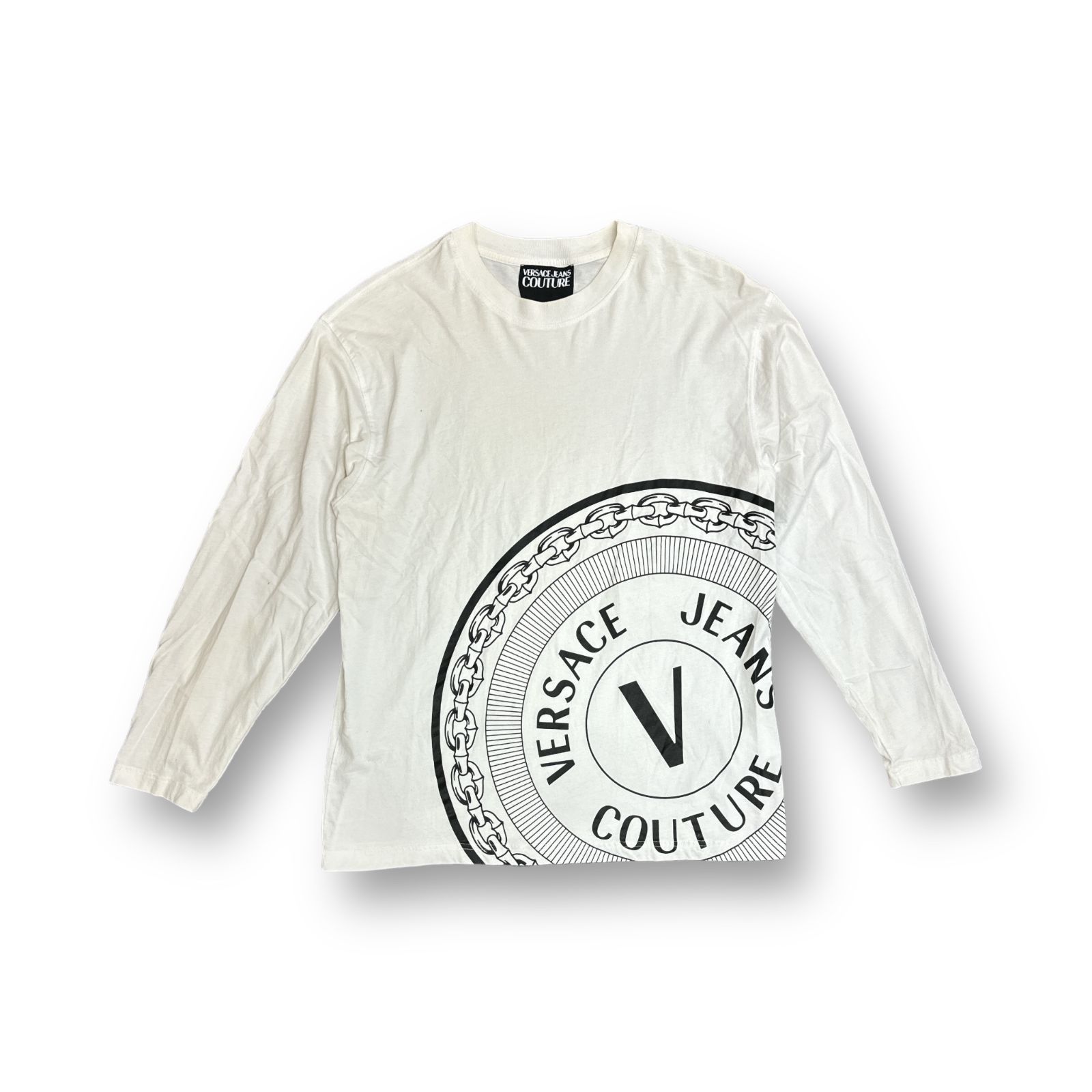 VERSACE JEANS COUTURE プリント ロングスリーブ Tシャツ カットソー 