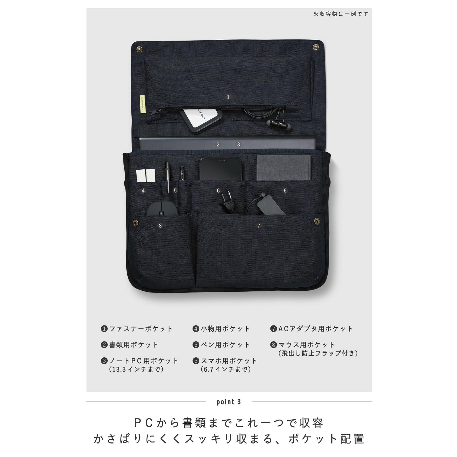 ビジネスバッグ ブラック A4対応 SANWA SUPPLY ビジネスバッグ 日本製 倉敷帆布 ブリーフケース