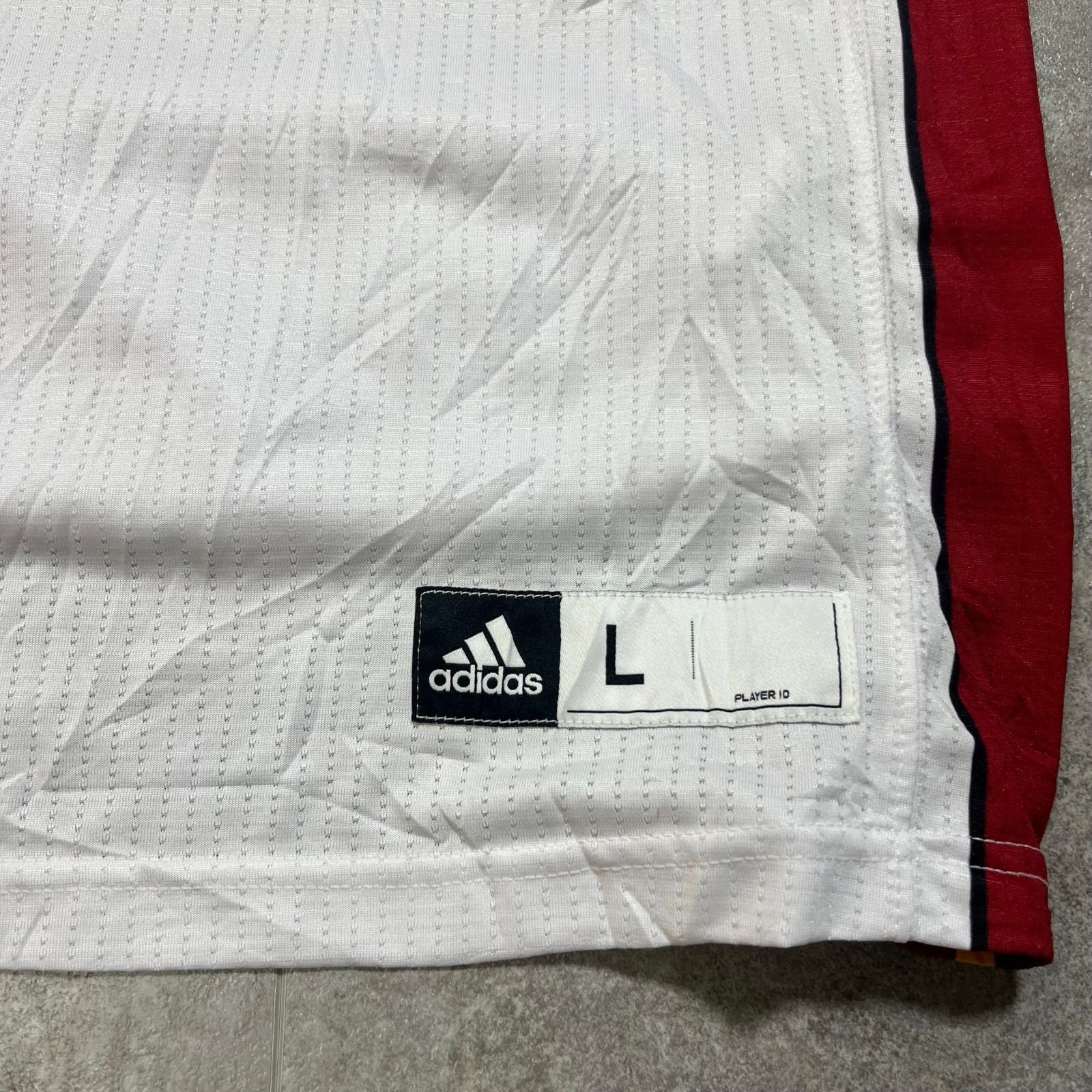 adidas - NBA マイアミヒート オーセンティックユニフォーム ホワイトサイド A3507 NBA マイアミヒート オーセンティックユニフォーム ホワイト