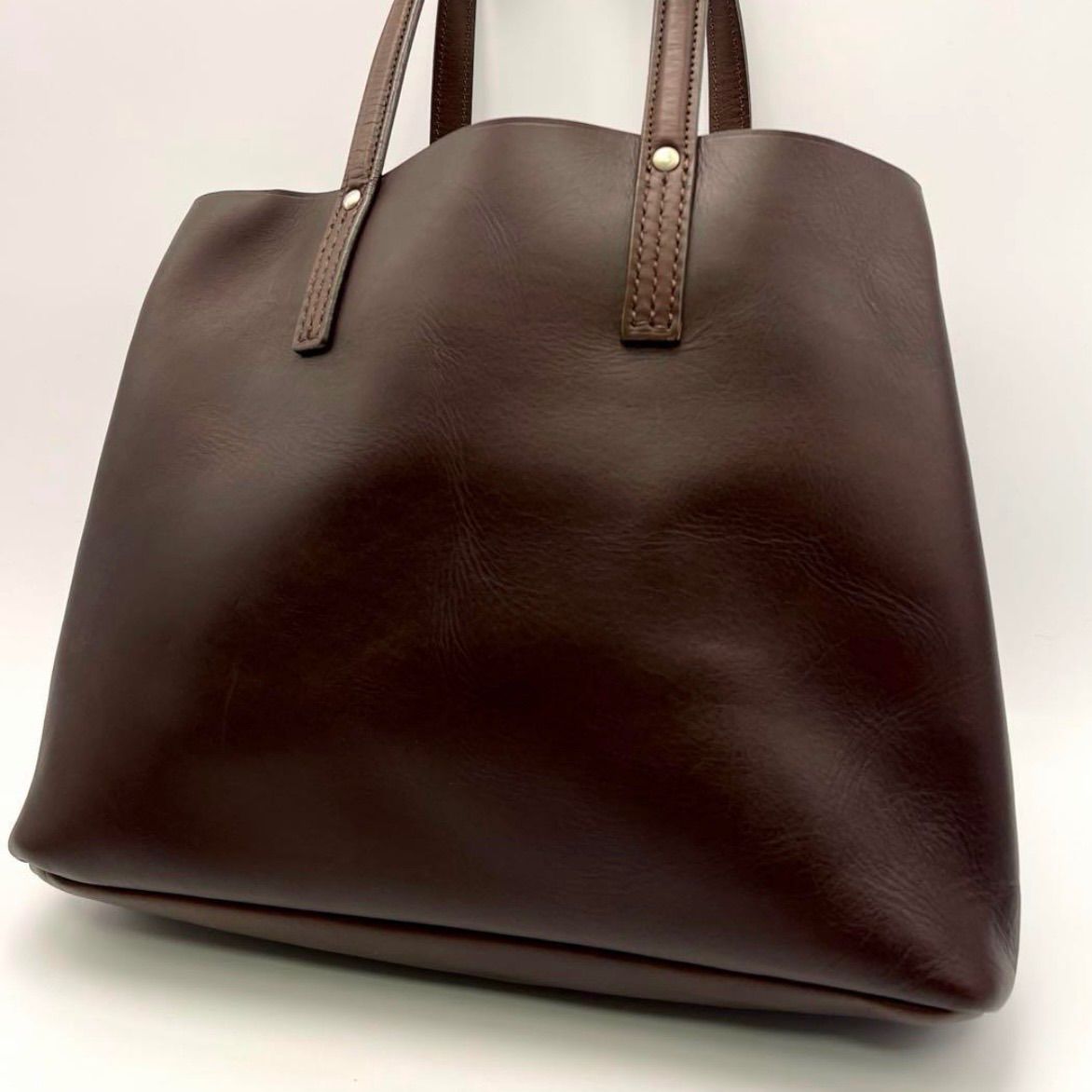 SOMES 本革ブラウントートバッグ