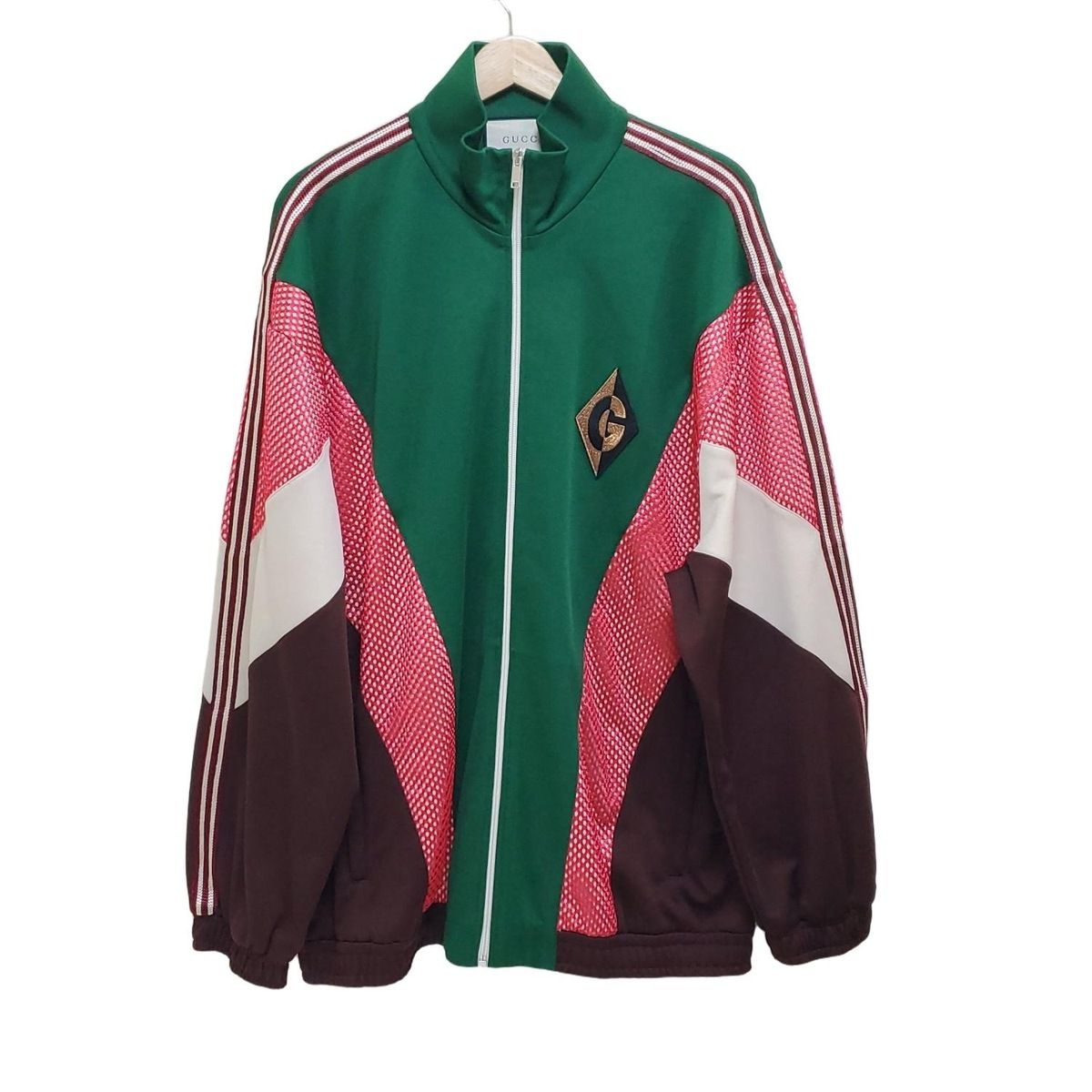 GUCCI(グッチ) ジャージ サイズL メンズ美品 - 587372 グリーン GUCCI(グッチ) ジャージ サイズL メンズ美品 - 587372 グリーン