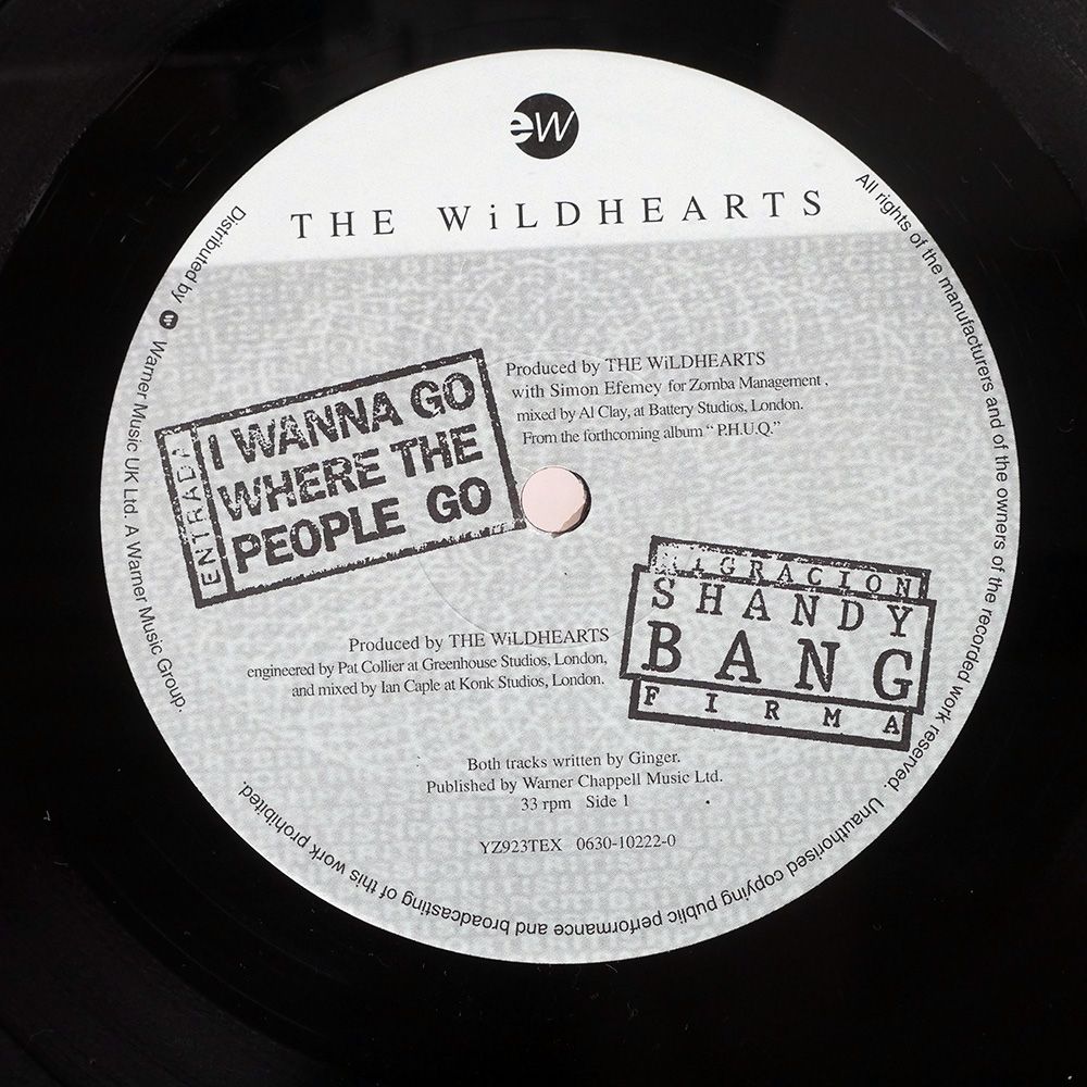 英 UK盤 WILDHEARTS/I WANNA GO WHERE THE PEOPLE GO/EASTWEST