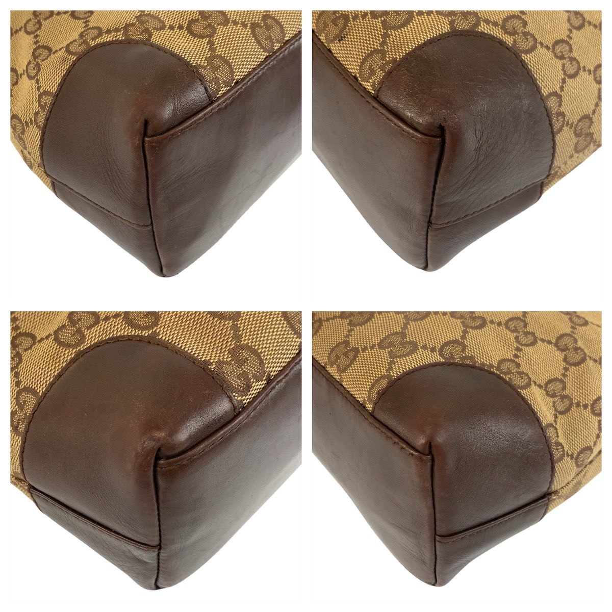 GUCCI グッチ ベージュ ブラウン GGキャンバス/レザー 002 1119 トート  