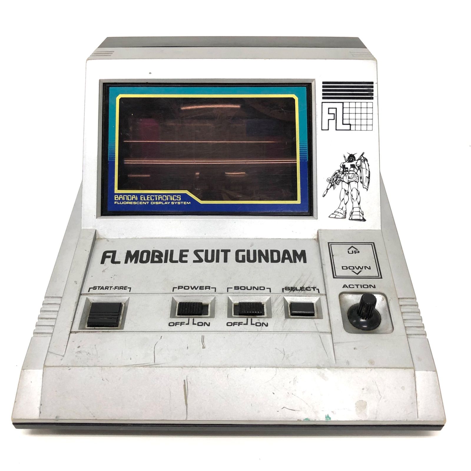 バンダイ　FL MOBILESUIT GUNDAM　ガンダム　ゲーム本体　ポータブルゲーム　昭和レトロ
