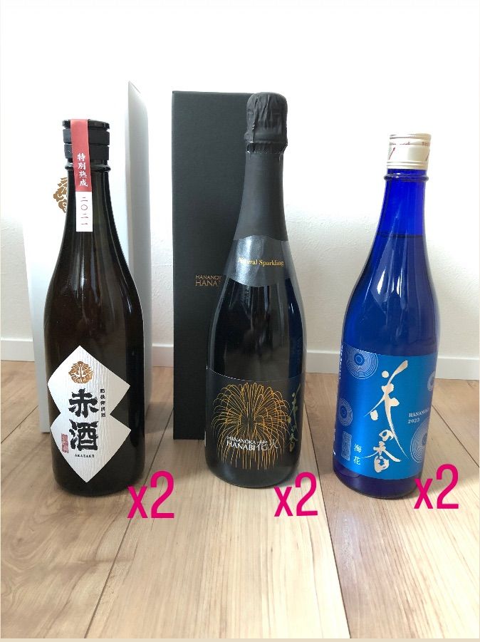 花の香酒造　花火　720ml 2本セット 花の香 花火 赤酒 花の香酒造厳選日本酒6本セット - メルカリ