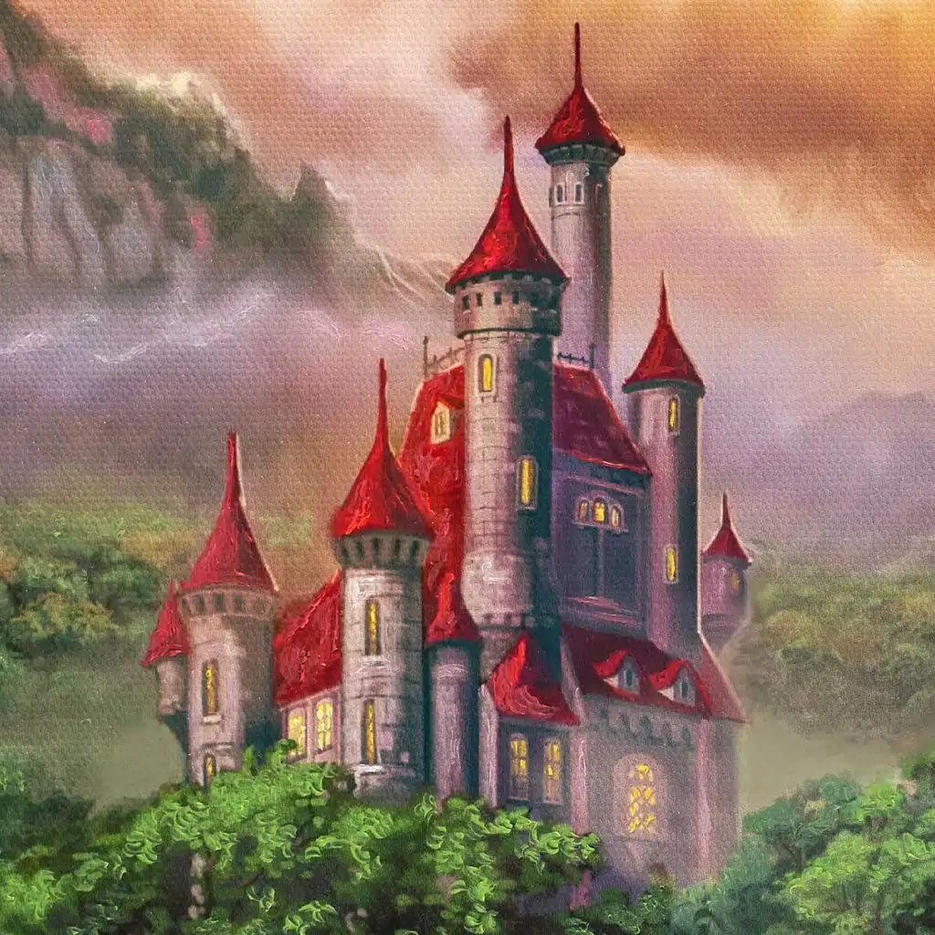 トーマスキンケード ディズニー 白雪姫 七人の小人 キャンバス 絵画