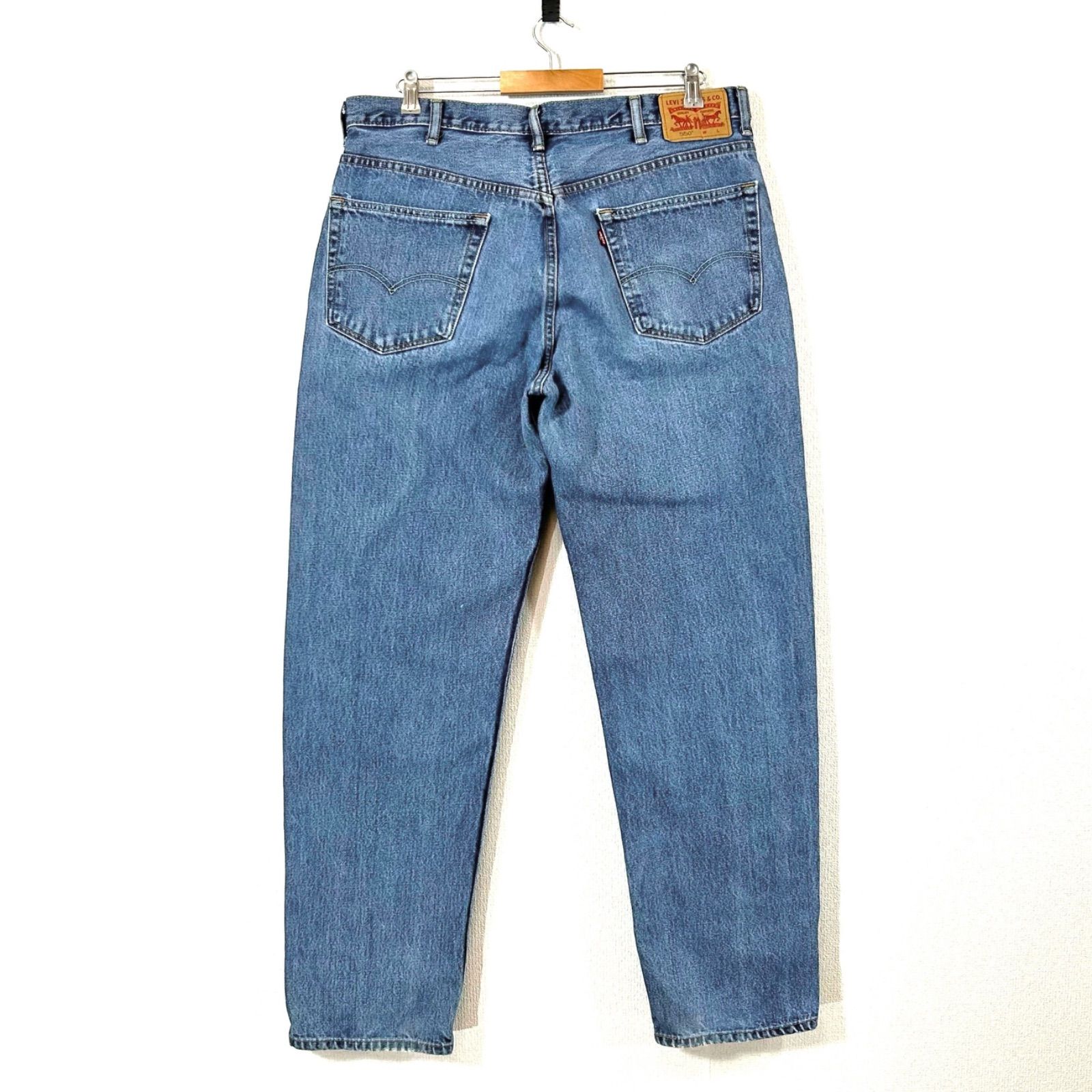 リーバイス550LEVI'Sデニムパンツw38大きいサイズバギーパッチ