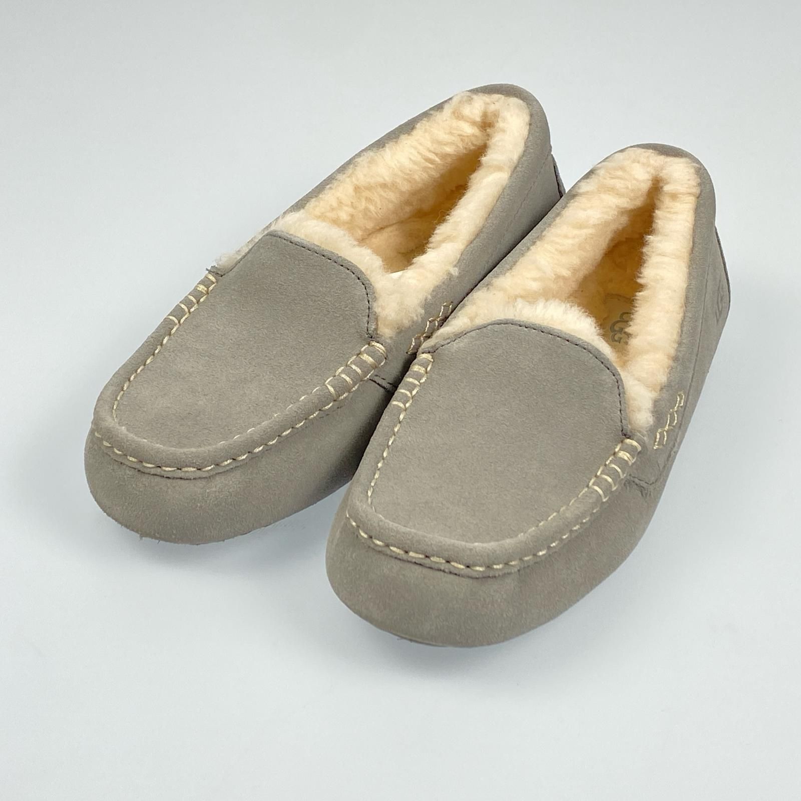 姫路東店 UGG アグ ローファー ANSLEY 1106878 モカシンシューズ 25.0cm グレー 126